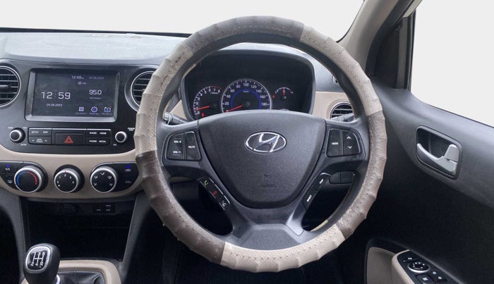 2019 Hyundai Grand i10 SPORTZ 1.2 KAPPA VTVT, Petrol, Manual, 17,826 km, Steering Wheel Close Up