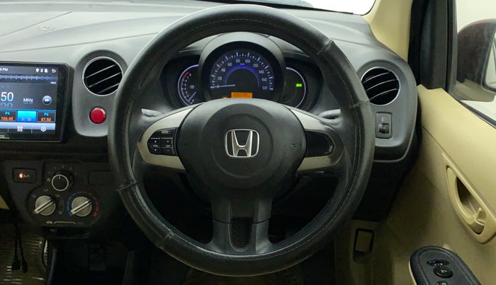 2015 Honda Amaze 1.2L I-VTEC S, Petrol, Manual, 1,02,249 km, Steering Wheel Close Up