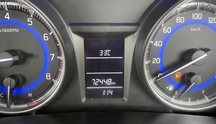2015 Maruti Baleno DELTA PETROL 1.2, Petrol, Manual, 72,483 km, Odometer Image