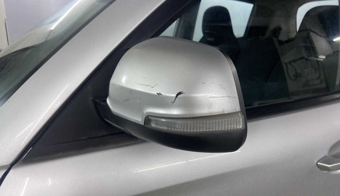 2017 Mahindra KUV 100 NXT K6+ P 6 STR, Petrol, Manual, 37,390 km, Left rear-view mirror - ORVM switch has minor damage
