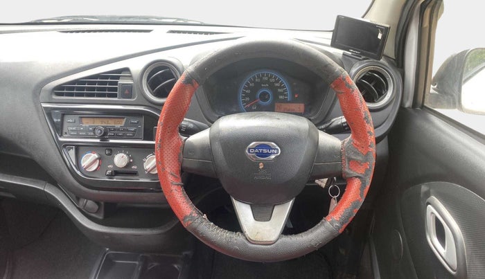 2017 Datsun Redi Go S 1.0 AMT, Petrol, Automatic, 25,834 km, Steering Wheel Close Up