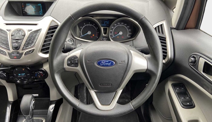 2016 Ford Ecosport TITANIUM 1.5L PETROL AT, CNG, Automatic, 55,639 km, Steering Wheel Close Up