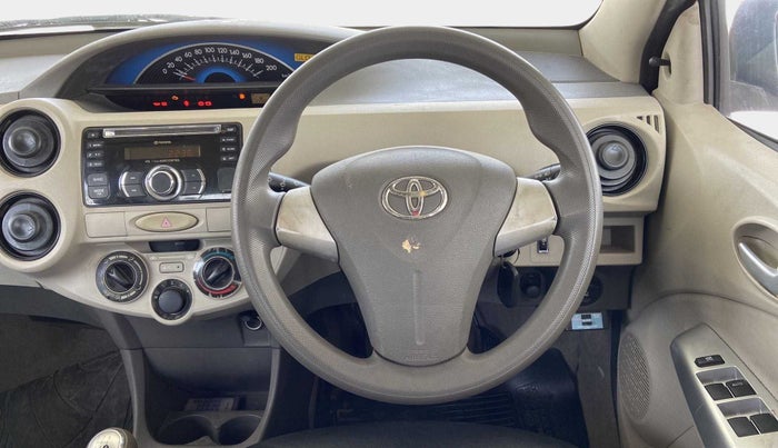 2013 Toyota Etios G, Petrol, Manual, 27,735 km, Steering Wheel Close Up