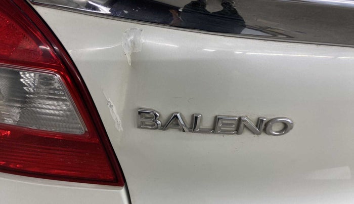 2017 Maruti Baleno ZETA PETROL 1.2, Petrol, Manual, 56,740 km, Dicky (Boot door) - Slightly dented
