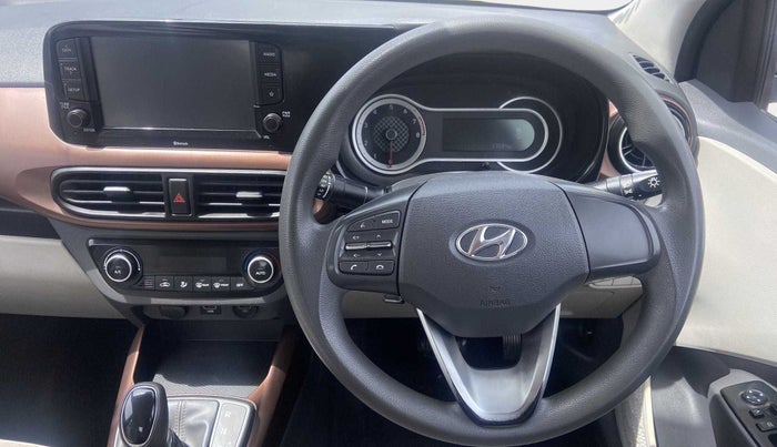 2020 Hyundai AURA SX PLUS 1.2 AMT, Petrol, Automatic, 23,583 km, Steering Wheel Close Up