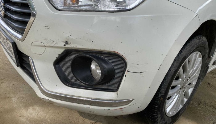 2018 Maruti Dzire ZXI, Petrol, Manual, 97,254 km, Front bumper - Paint has minor damage