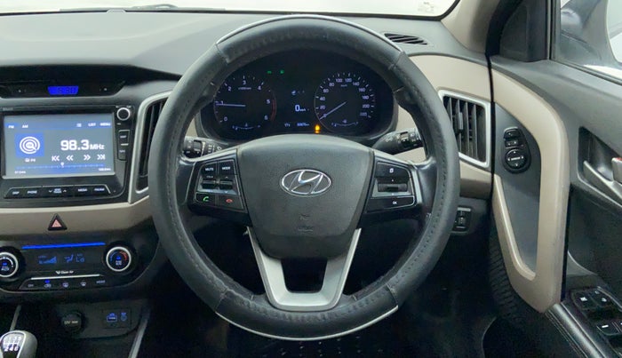 2015 Hyundai Creta 1.6 SX (O) CRDI, Diesel, Manual, 60,920 km, Steering Wheel Close Up