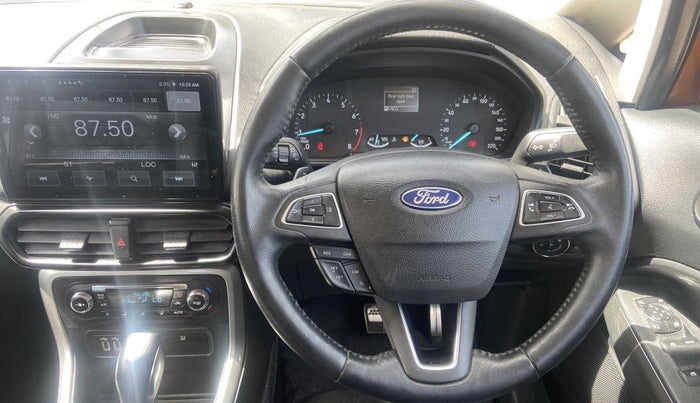 2018 Ford Ecosport TITANIUM + 1.5L PETROL AT, Petrol, Automatic, 65,828 km, Steering Wheel Close Up