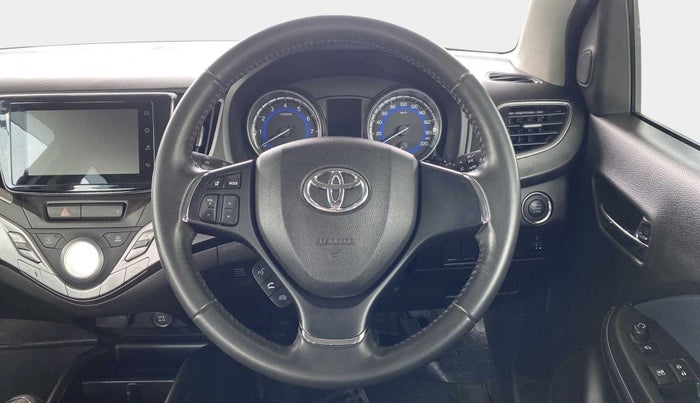 2019 Toyota Glanza V, Petrol, Manual, 16,386 km, Steering Wheel Close Up