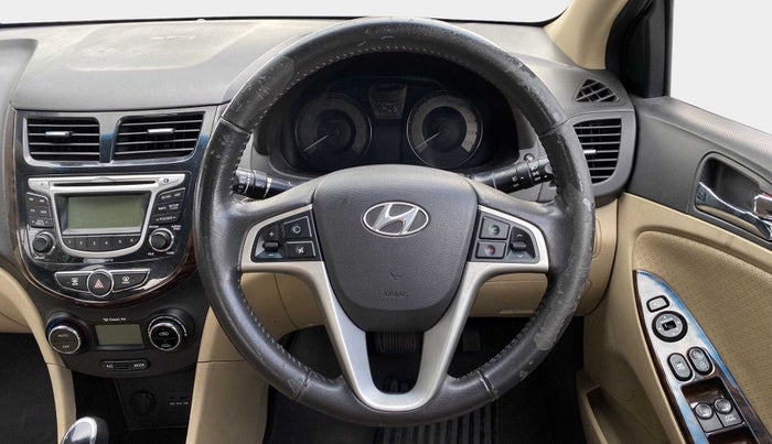2013 Hyundai Verna FLUIDIC 1.6 VTVT SX AT, Petrol, Automatic, 43,829 km, Steering Wheel Close Up