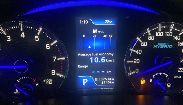 2021 Maruti Ciaz ALPHA  AT 1.5 SHVS PETROL, Petrol, Automatic, 8,740 km, Odometer Image