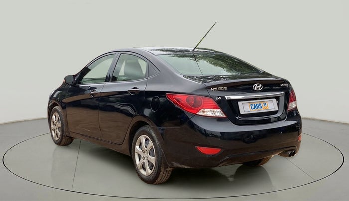 2012 Hyundai Verna FLUIDIC 1.6 CRDI EX, Diesel, Manual, 77,408 km, Left Back Diagonal