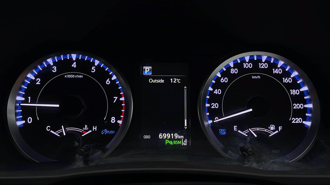2019 Toyota Kluger Gxl (4x2), Automatic, 69919 km, Odometer View