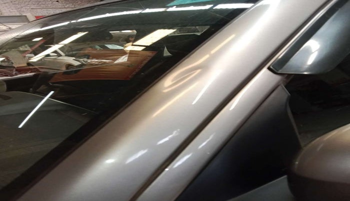 2022 Maruti Vitara Brezza LXI, Petrol, Manual, 12,820 km, Left A pillar - Slightly dented