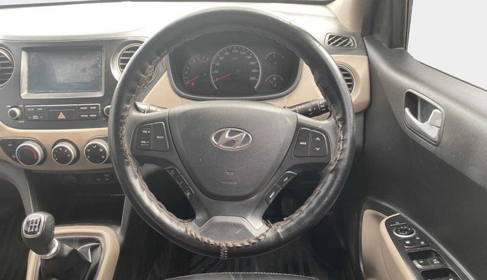 2017 Hyundai Grand i10 SPORTZ (O) 1.2 KAPPA VTVT, Petrol, Manual, 57,990 km, Steering Wheel Close Up