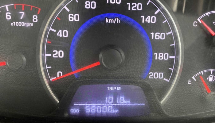 2017 Hyundai Grand i10 SPORTZ (O) 1.2 KAPPA VTVT, Petrol, Manual, 58,044 km, Odometer Image