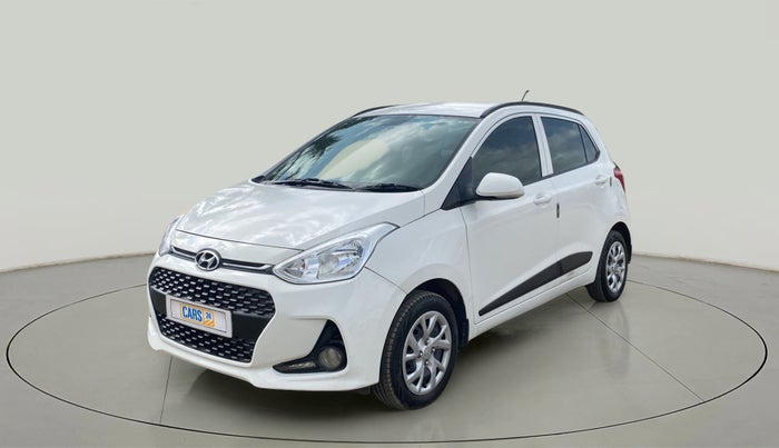 2017 Hyundai Grand i10 SPORTZ (O) 1.2 KAPPA VTVT, Petrol, Manual, 58,044 km, Left Front Diagonal