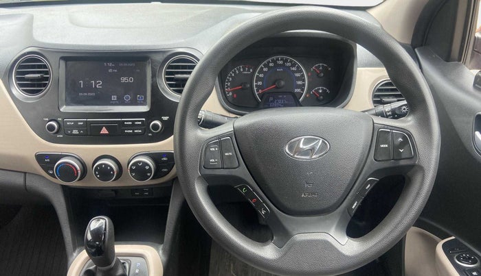2017 Hyundai Grand i10 SPORTZ (O) AT 1.2 KAPPA VTVT, Petrol, Automatic, 62,803 km, Steering Wheel Close Up