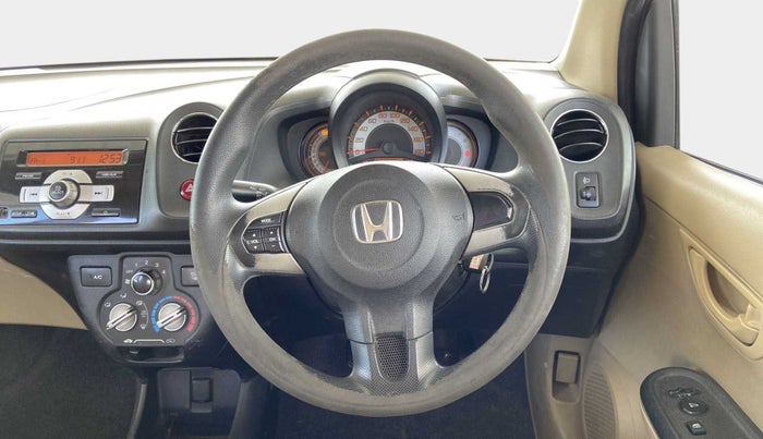 2014 Honda Brio S MT, Petrol, Manual, 77,067 km, Steering Wheel Close Up