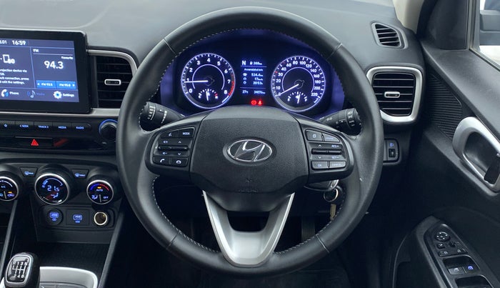 2020 Hyundai VENUE SX 1.0 TURBO IMT, Petrol, Manual, 34,076 km, Steering Wheel Close Up