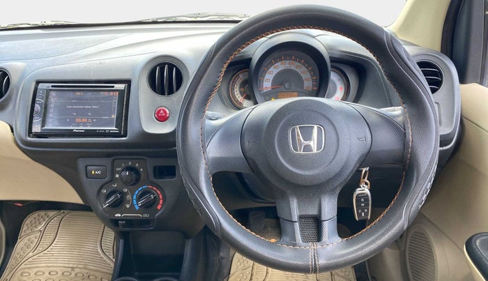 2014 Honda Brio E MT, Petrol, Manual, 50,339 km, Steering Wheel Close Up