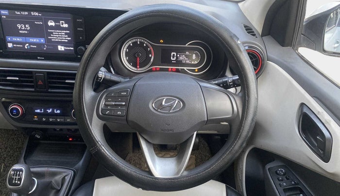 2020 Hyundai AURA SX+ 1.0 TURBO GDI MT, Petrol, Manual, 53,187 km, Steering Wheel Close Up