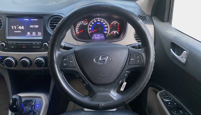 2018 Hyundai Grand i10 SPORTZ AT 1.2 KAPPA VTVT, Petrol, Automatic, 15,481 km, Steering Wheel Close Up