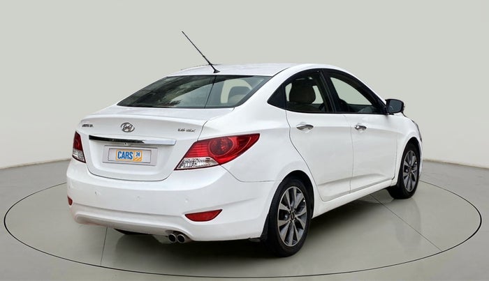 2013 Hyundai Verna FLUIDIC 1.6 VTVT SX AT, CNG, Automatic, 78,086 km, Right Back Diagonal