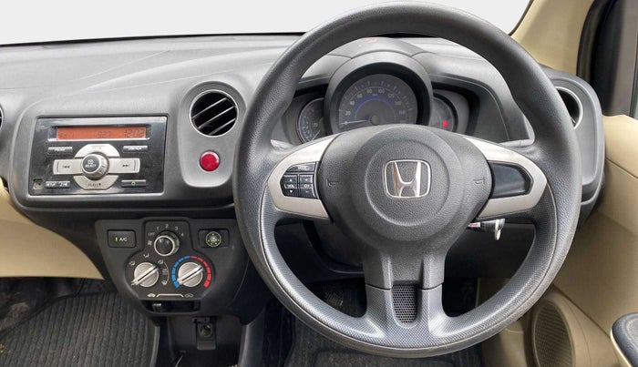 2015 Honda Amaze 1.2L I-VTEC S, CNG, Manual, 45,730 km, Steering Wheel Close Up