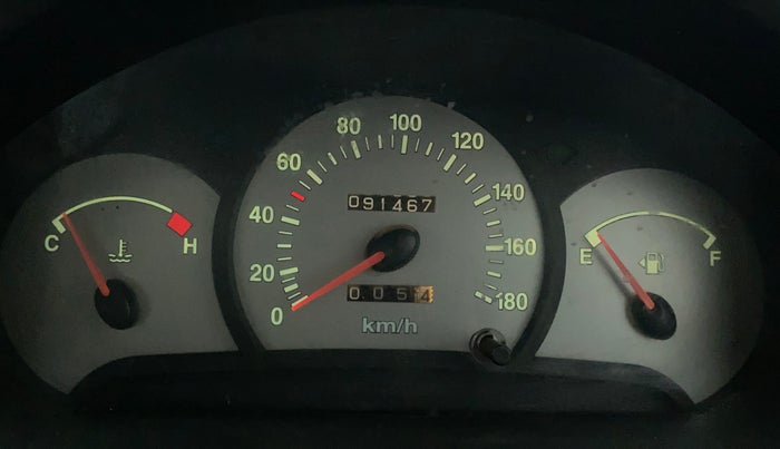 2011 Hyundai Santro Xing GLS, Petrol, Manual, 91,467 km, Odometer Image