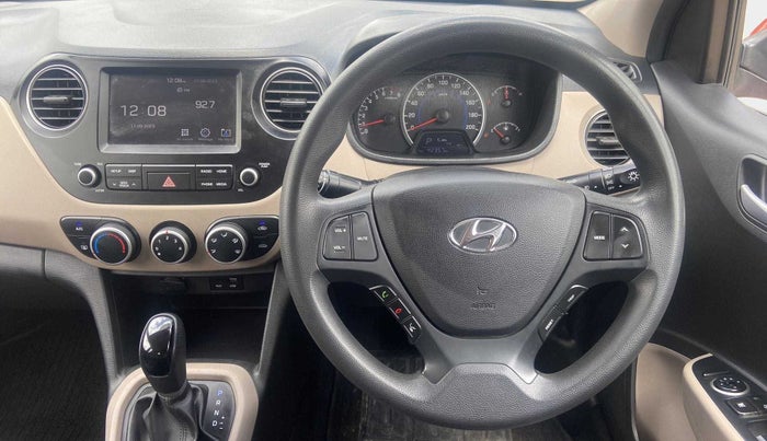 2017 Hyundai Grand i10 SPORTZ AT 1.2 KAPPA VTVT, CNG, Automatic, 42,356 km, Steering Wheel Close Up