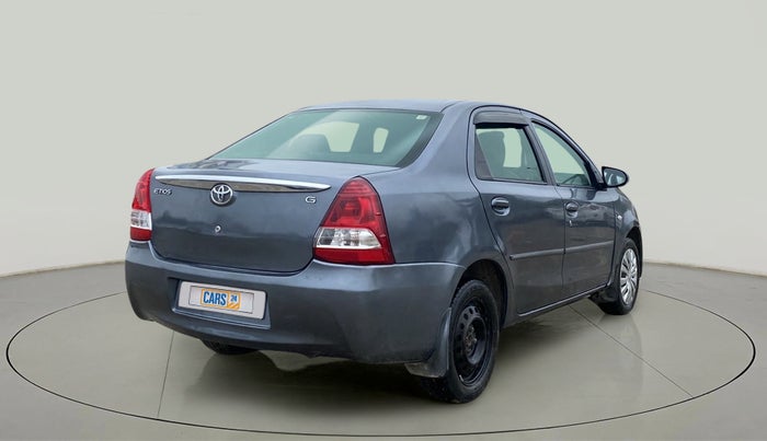 2013 Toyota Etios G, Petrol, Manual, 63,497 km, Right Back Diagonal