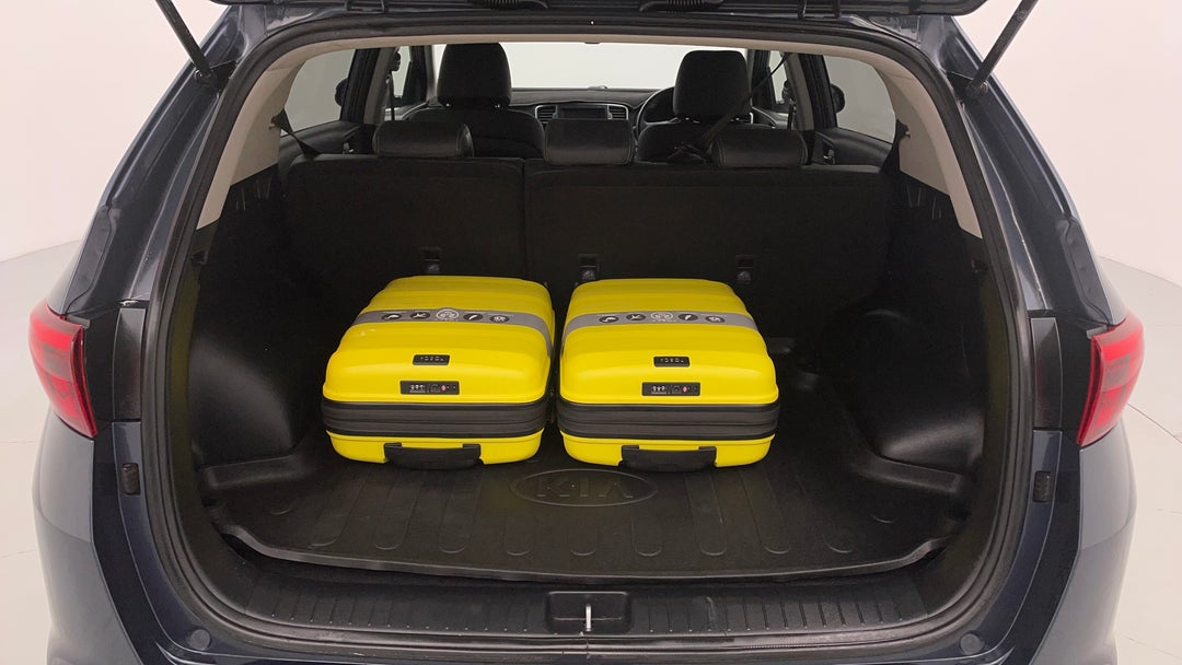 Boot Inside View with Luggage