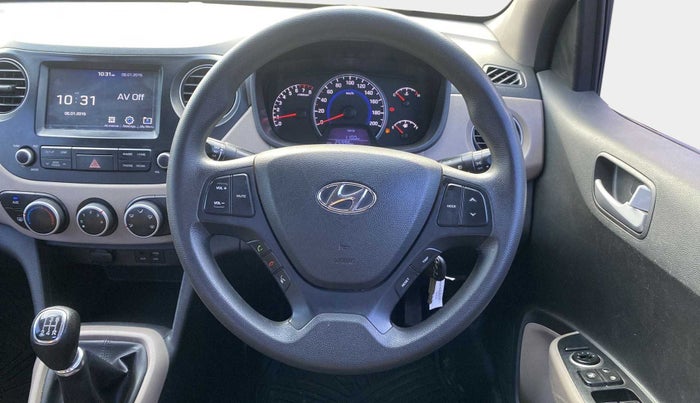 2017 Hyundai Grand i10 SPORTZ (O) 1.2 KAPPA VTVT, Petrol, Manual, 25,968 km, Steering Wheel Close Up