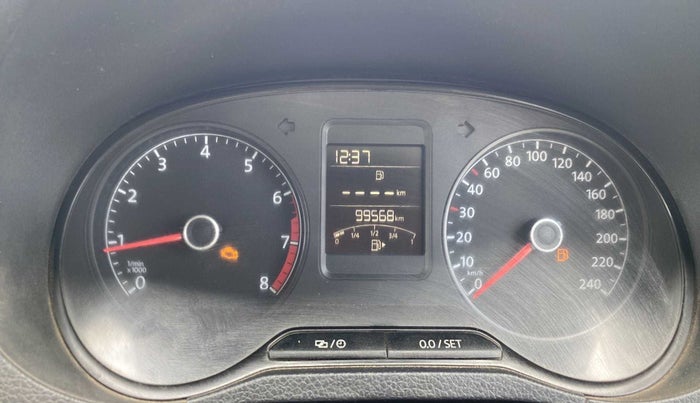 2015 Volkswagen Polo COMFORTLINE 1.2L, Petrol, Manual, 1,00,071 km, Odometer Image