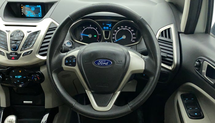 2016 Ford Ecosport TITANIUM 1.5L DIESEL, Diesel, Manual, 1,06,165 km, Steering Wheel Close Up