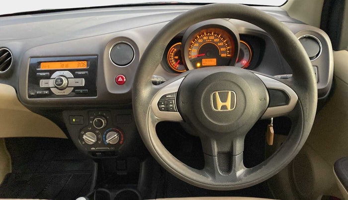 2012 Honda Brio S MT, Petrol, Manual, 36,582 km, Steering Wheel Close Up