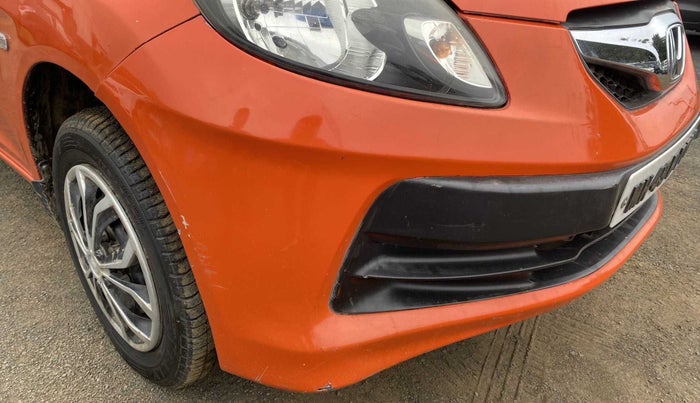 2014 Honda Brio S MT, Petrol, Manual, 84,312 km, Front bumper - Paint has minor damage