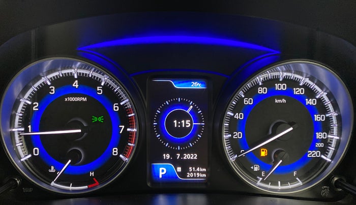 2021 Toyota Glanza G CVT, Petrol, Automatic, 2,055 km, Odometer Image