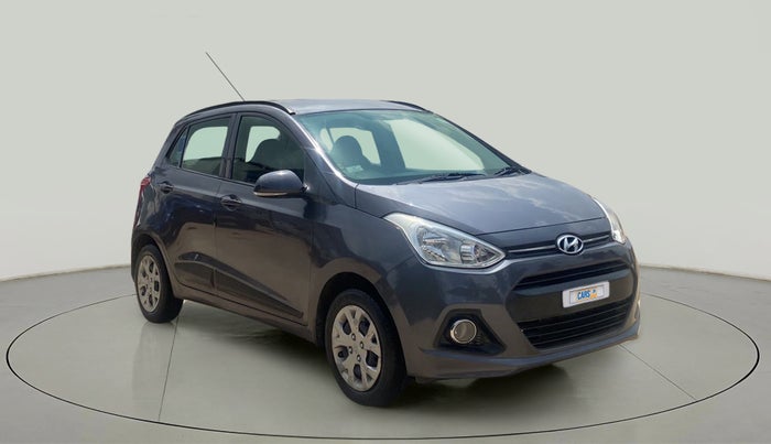2015 Hyundai Grand i10 SPORTZ 1.2 KAPPA VTVT, Petrol, Manual, 13,589 km, Right Front Diagonal