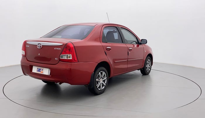 2012 Toyota Etios G, Petrol, Manual, 1,22,762 km, Right Back Diagonal