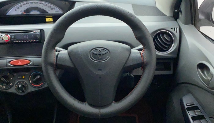2012 Toyota Etios G, Petrol, Manual, 1,22,817 km, Steering Wheel Close Up