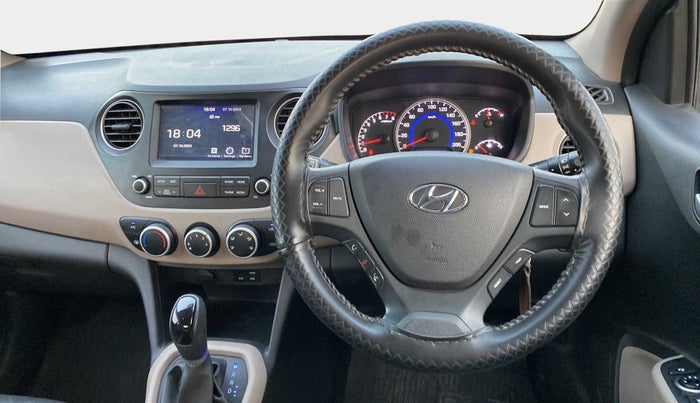 2019 Hyundai Grand i10 SPORTZ AT 1.2 KAPPA VTVT, Petrol, Automatic, 28,873 km, Steering Wheel Close Up