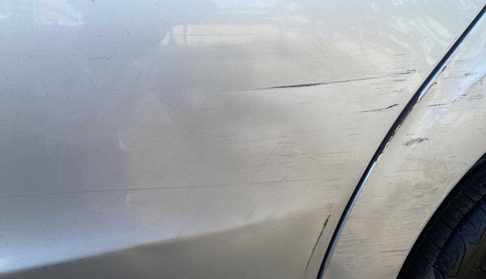 2014 Tata Zest XM PETROL, Petrol, Manual, 53,280 km, Rear left door - Line - Paint ok & Dent >8 inch(on criase line)
