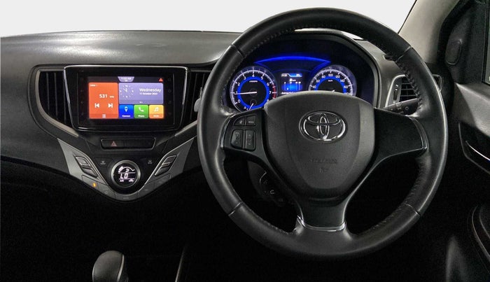 2019 Toyota Glanza V CVT, Petrol, Automatic, 27,336 km, Steering Wheel Close Up