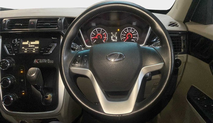 2017 Mahindra Kuv100 K6 PLUS D 6 STR, Diesel, Manual, 39,312 km, Steering Wheel Close Up