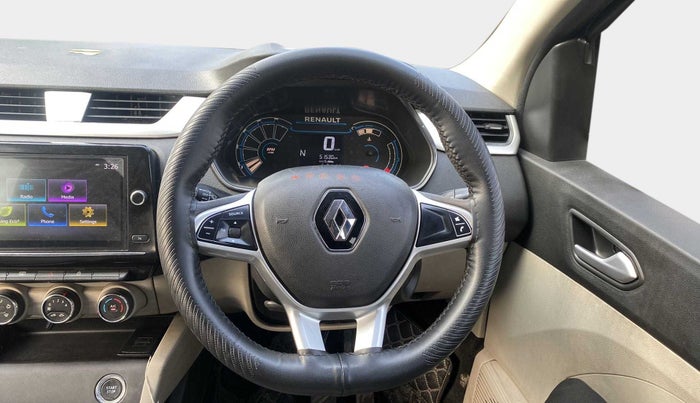 2021 Renault TRIBER RXZ AMT DUAL TONE, Petrol, Automatic, 51,491 km, Steering Wheel Close Up