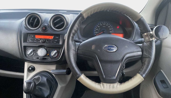2018 Datsun Go Plus T, Petrol, Manual, 13,398 km, Steering Wheel Close Up
