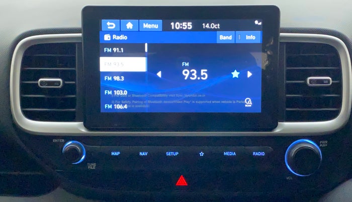 2019 Hyundai VENUE SX 1.0 (O) TURBO, Petrol, Manual, 47,417 km, Infotainment System