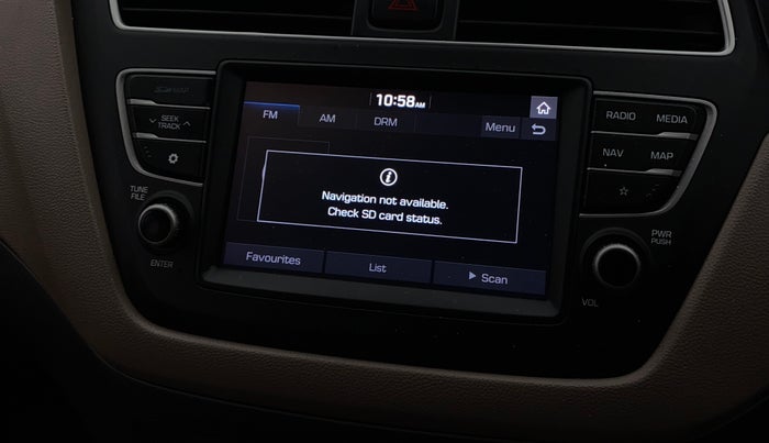2018 Hyundai Elite i20 ASTA 1.2  CVT, Petrol, Automatic, 33,884 km, Infotainment system - GPS Card not working/missing